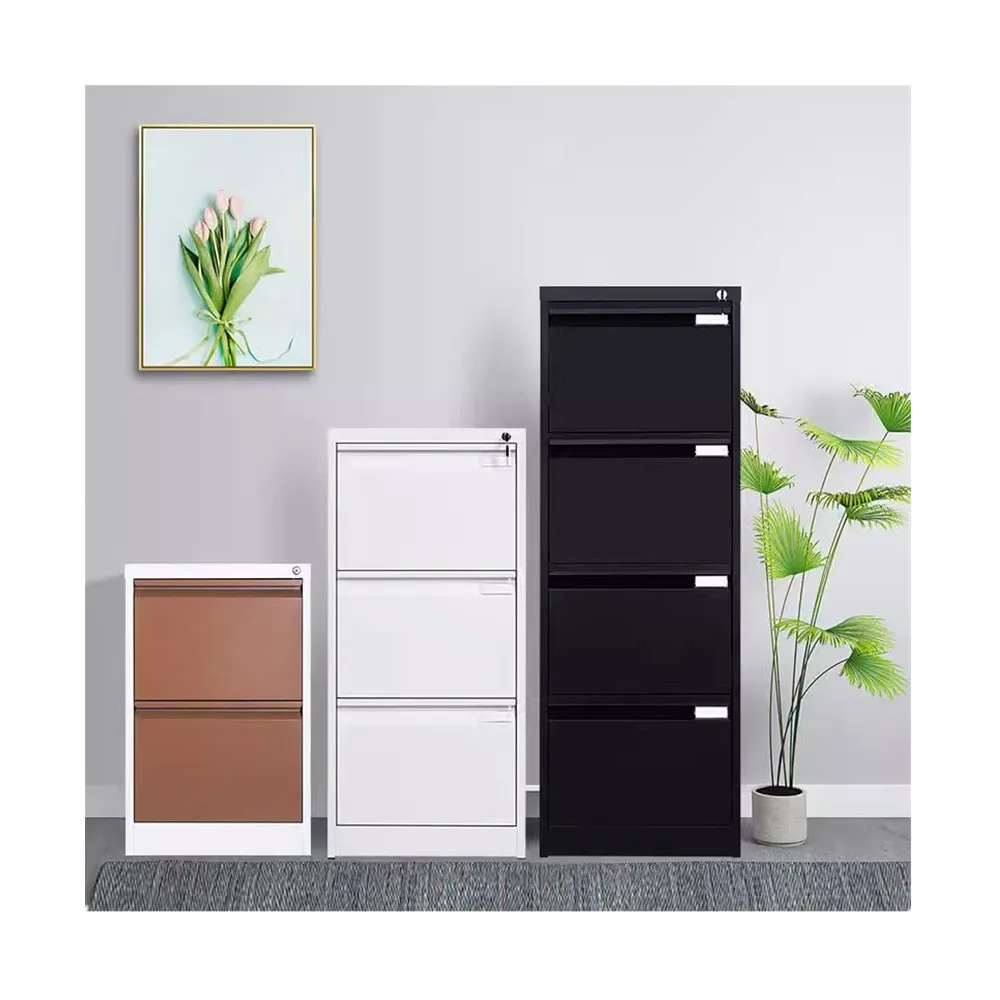 Office Metal 2 3 4drawer Filing cabinet steel vertical storage cupboard low price schiil hospital storage locker cabinet