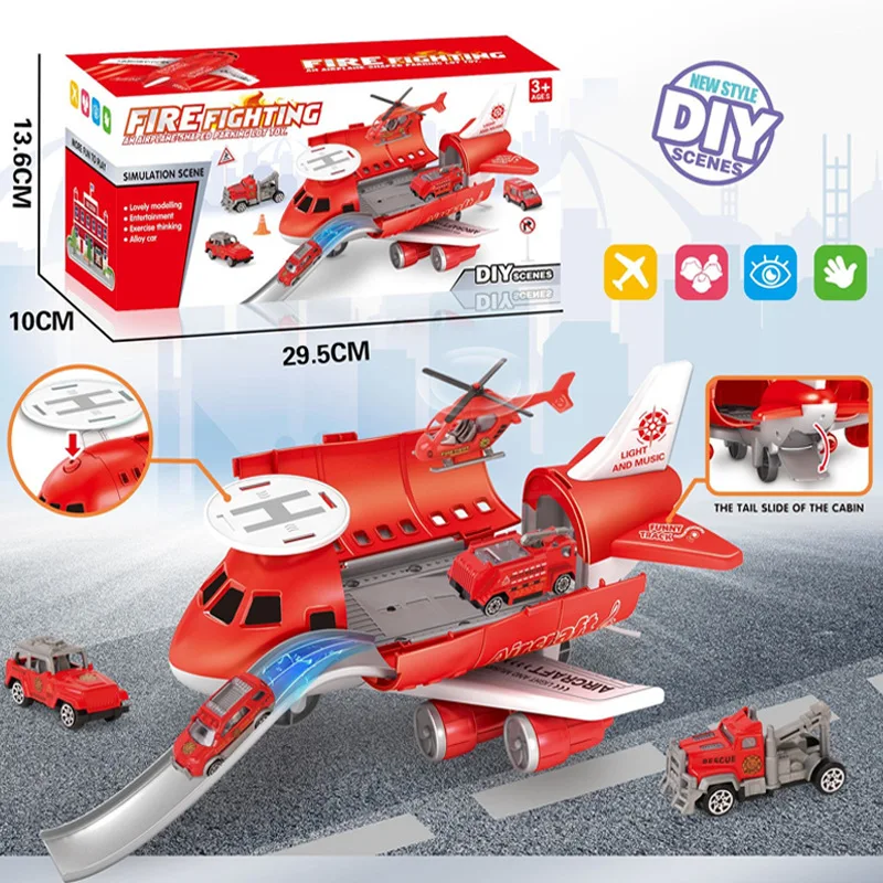 Children Gift Plastic/alloy Helicopter City Airplane Combine Alloy Military Cars Toy Set 26pcs