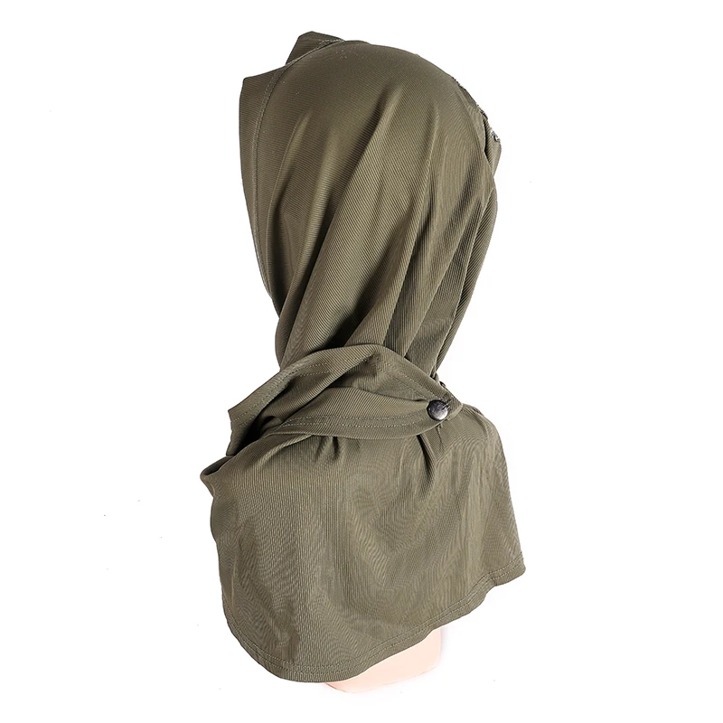 Elastic inner hijab caps islam ethnic head cover solid color muslim polyester turban breathable tube caps instant muslim hijab