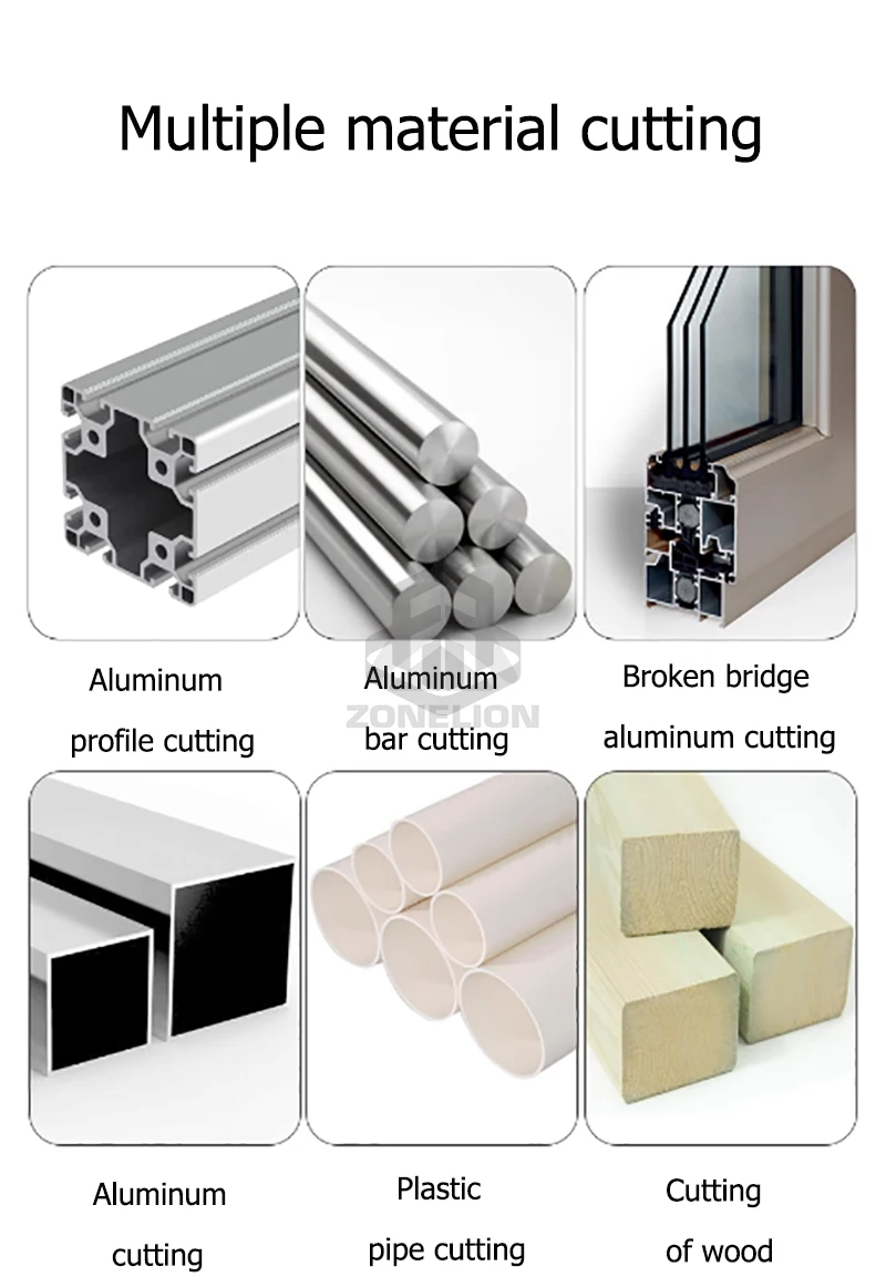 Aluminum Profile Cutting Saw Machine With Digital Meter