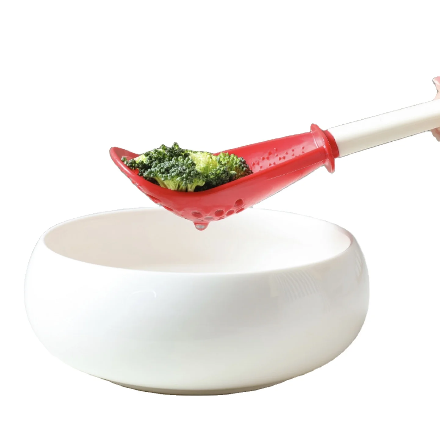 Multifunctional Kitchen Cooking Spoon Heat-resistant Hanging Hole Innovative Potato Garlic Press Colander Spoon