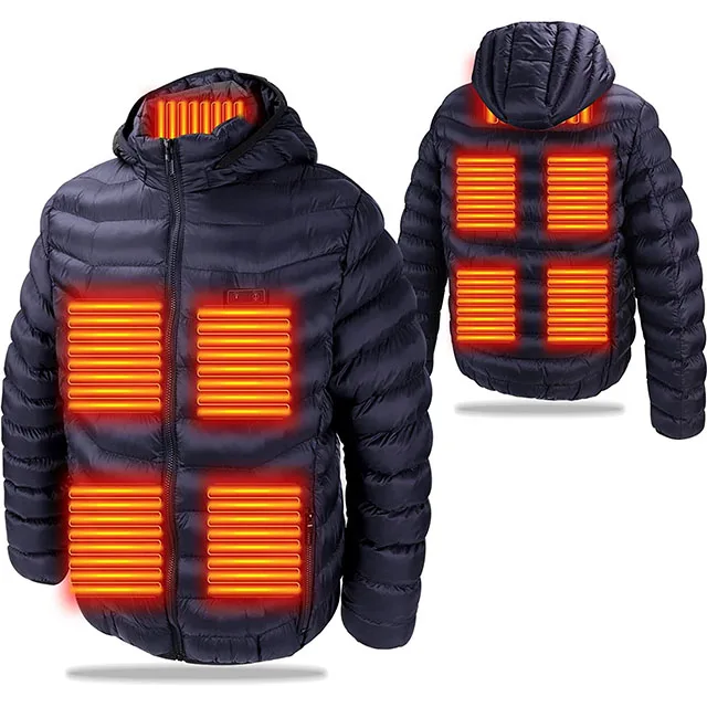 AQTQ Manufacture Winter Unisex  Heated Jacket with battery Down Jackets