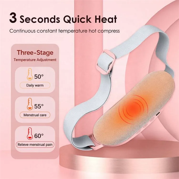 Wholesale Smart Pain Relief Warm Palace Belt Portable Electric Women Periods Massager Menstrual Heating Pad For Menstrual Cramps