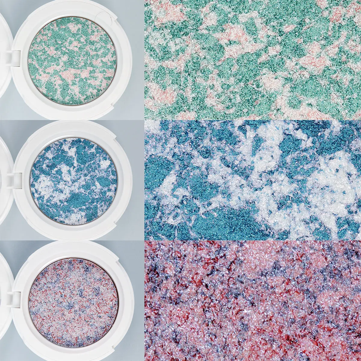 High Quality OEM Makeup Diamond Waterproof Pigment Pressed Private Label Eye Shadow Glitter Palette Glitter Single Eyeshadow