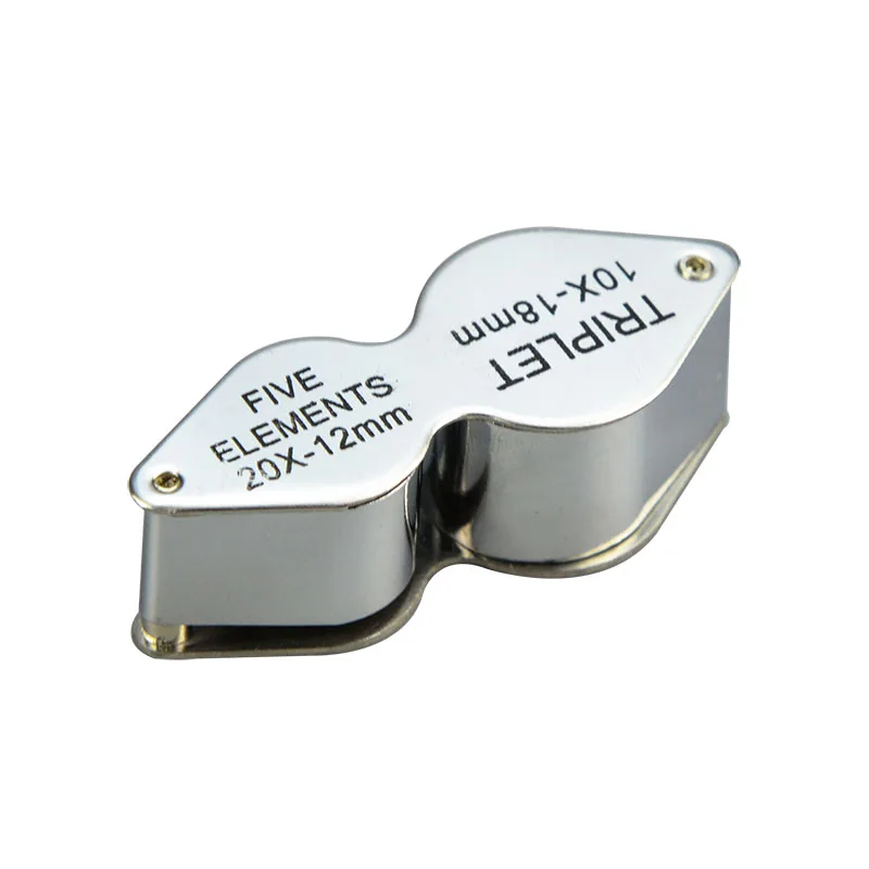 MG22181 Dual Lens Unique Magnifying Glass Manufacturers in China 10x 20x Magnifier Triplet Lens