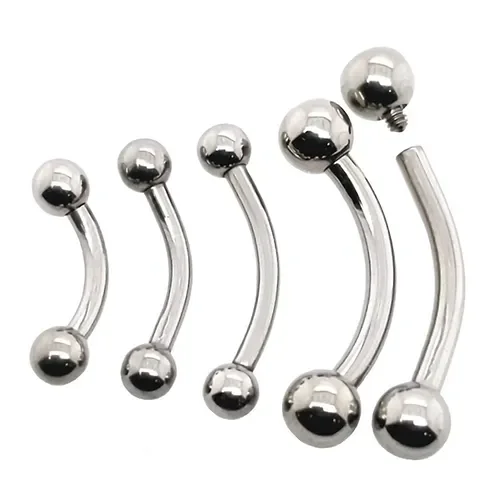 Implant Grade Titanium Piercing Jewelry Spike Cone Eyebrow Curved Barbell Eyebrow Rings Piercing