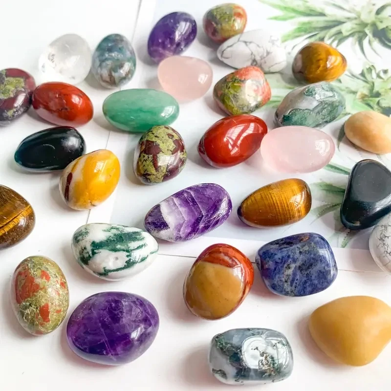 crystal wholesale high quality bulk healing mix material rock polished tumbled semiprecious stones bulk for home decor stone