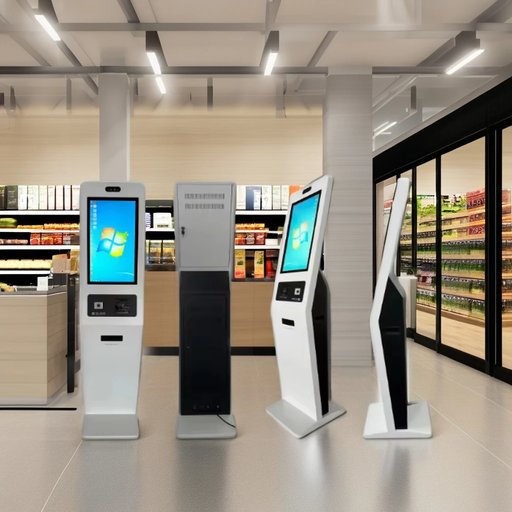 Factory hot selling 21.5-inch Android floor standing self-service payment with thermal printing and touchable payment kiosk