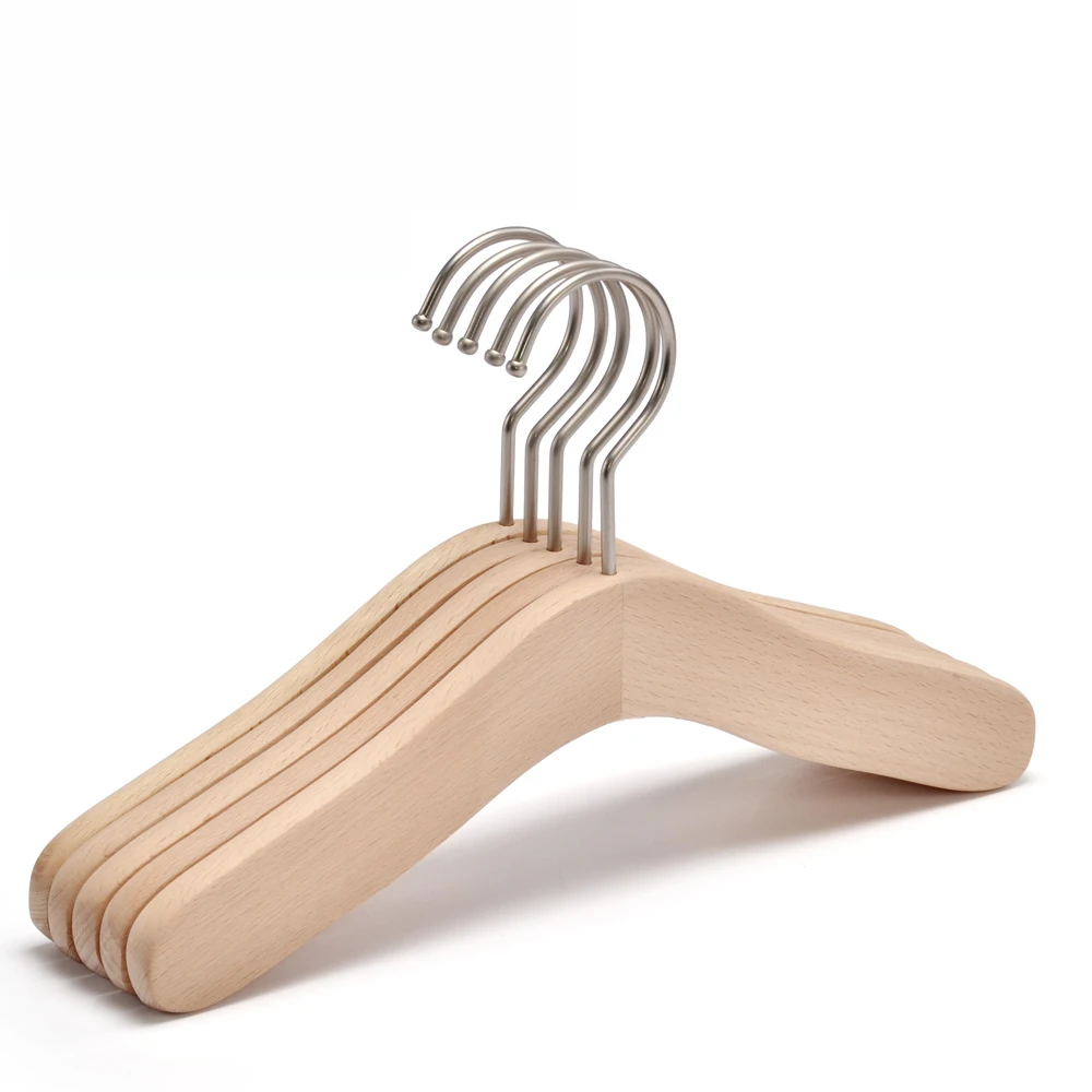 High quality  Wooden Children baby Custom clothes hanger natural wooden