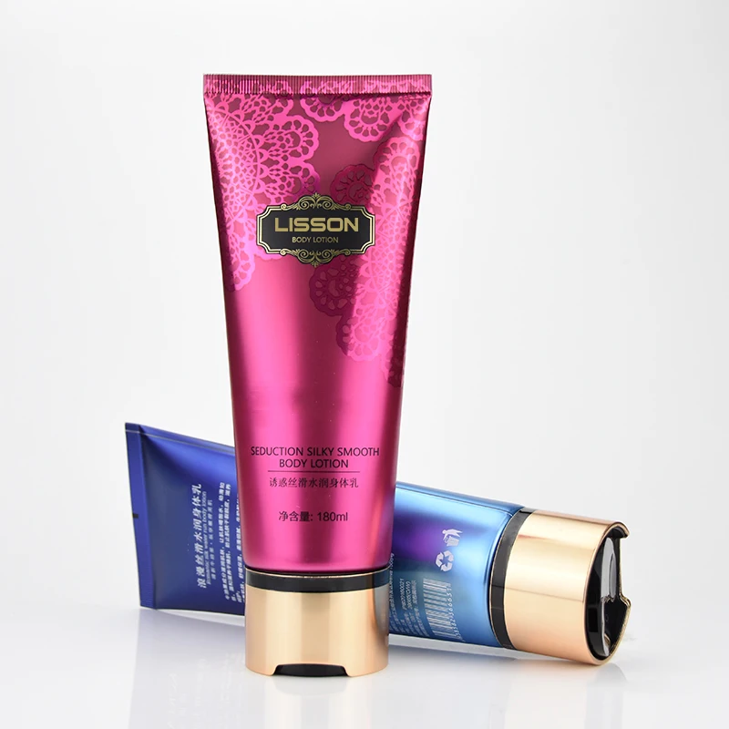 Custom Skin Care Cream Lotion Soft Squeeze Plastic Tube OEM Lotion Body Scrub Tube Plastic Container Soft Cosmetic Packaging