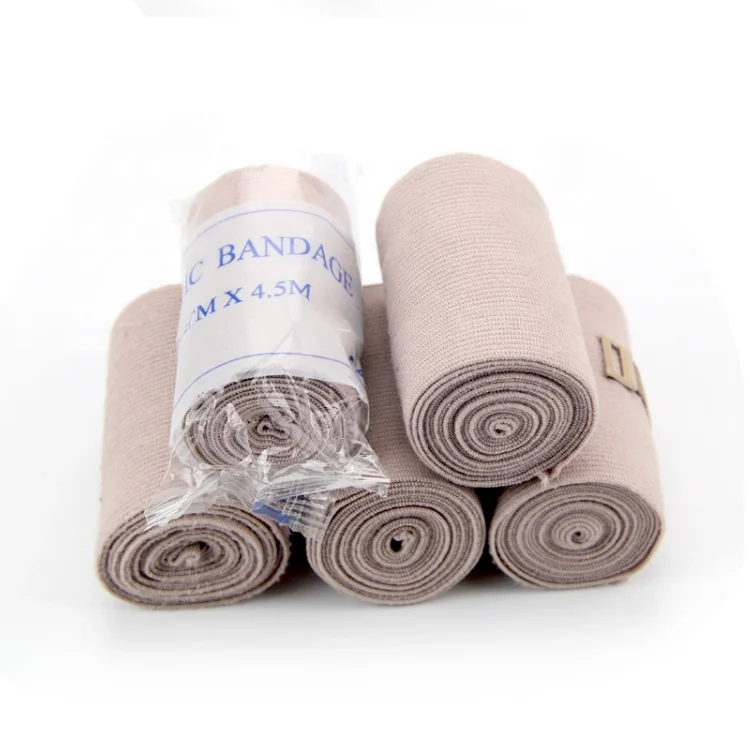 
Premium High Elastic Bandage Wrap,Durable Compression Bandage, Woven Elastic Compression Rolls with Fastening Clips, 