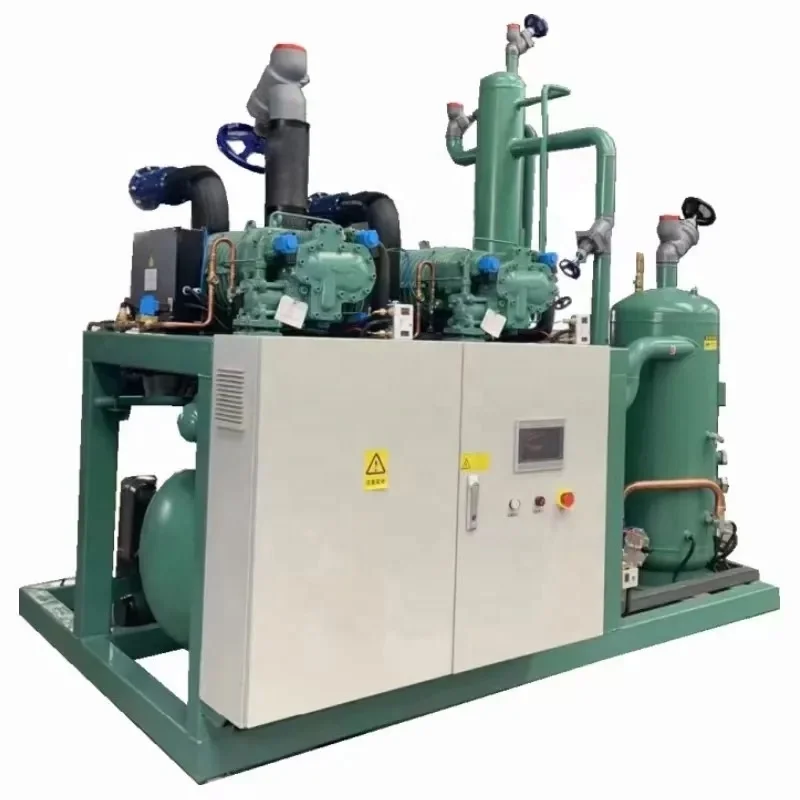 Factory Direct Open Type Durable Screw Rack Compressor Condensing Unit For Cold Room