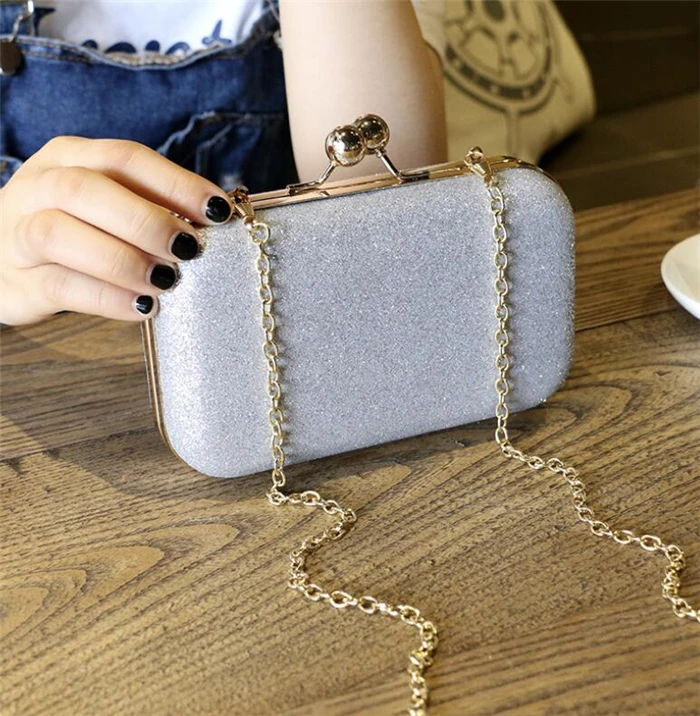 Famous designer gold shining bling clutch purse crossbody ladies pu evening bag purse