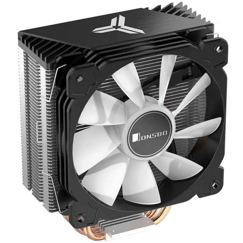 Intel 775 1155 1156 AMD CPU Cooler Jonsbo CR1000 4 Heatpipes 120mm LED RGB 4Pin PWM Cooling Fan