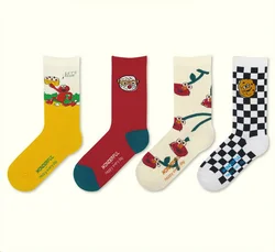 Women funny cute janpan design cheap socks socks colorfull cartoon character ankle socks for girls