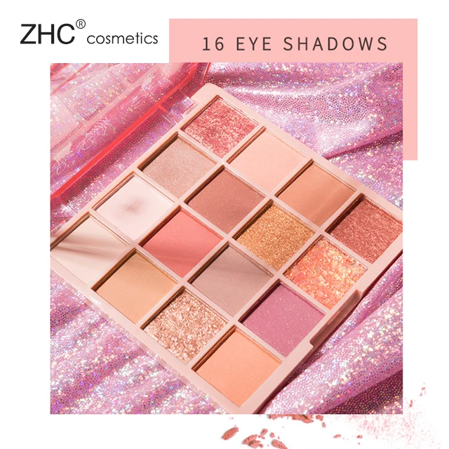 CC30553 New Style Waterproof Nude Palette Oem Cheep Eyeshadow Palette 16 Color Eye Shadows Powder Dry Eye Shadow Private Label