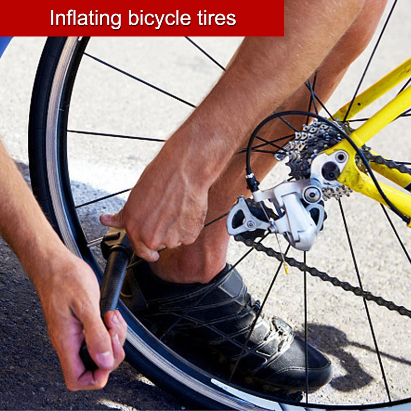 Ball inflator, mountain bike pedal inflator, football basketball single tube pedal high-pressure pump.