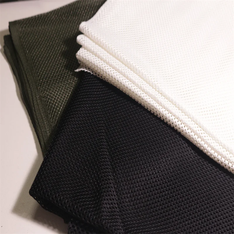 M3/ROOSO 100% polyester 250gsm high strength mesh grid poly warp knit net  fabric for backpack lining
