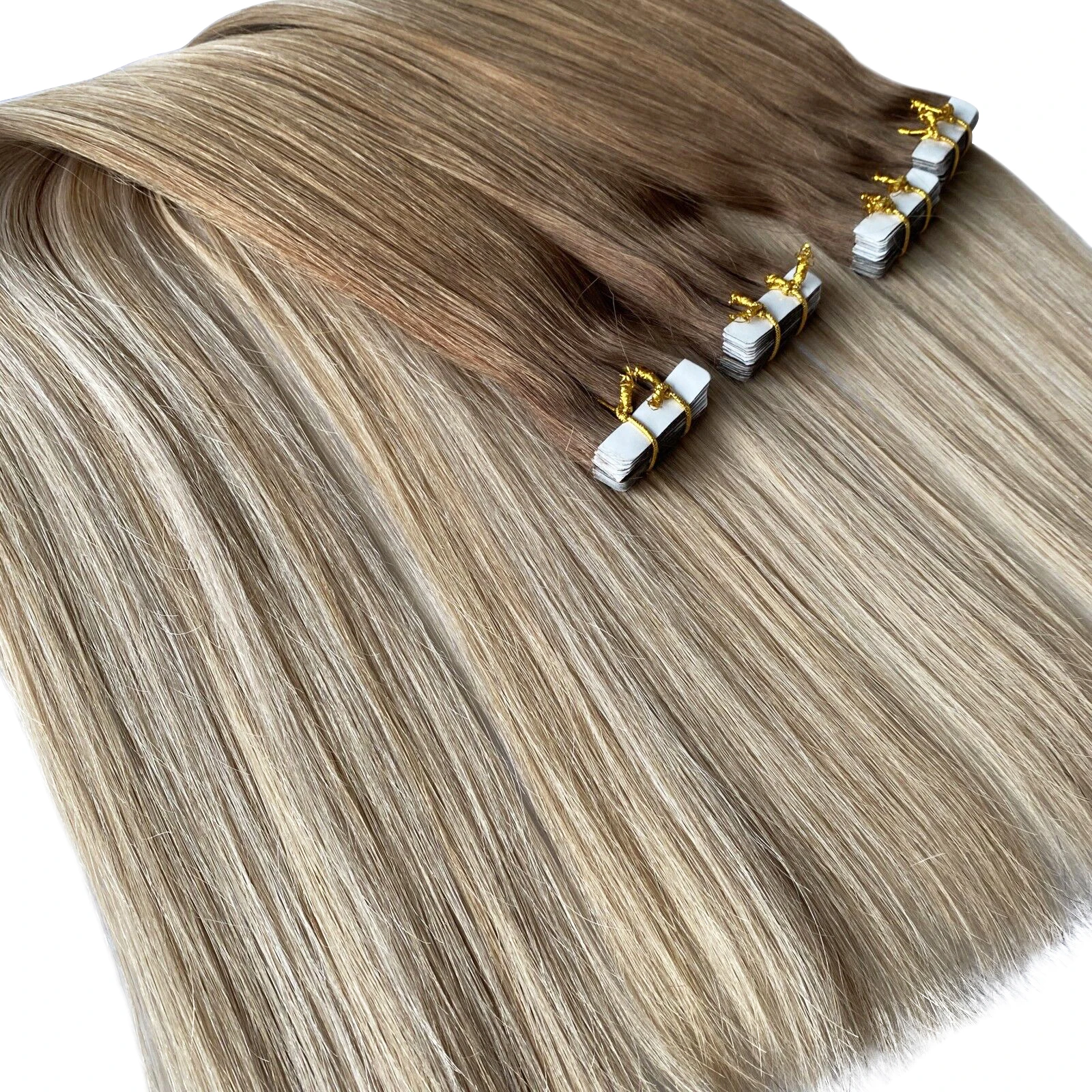 
Invisible Tape in Hair Qingdao Hair Products Co Ltd, Seamless Hand-tied Tape on Hair, Remy Russian Skin Weft Hair 