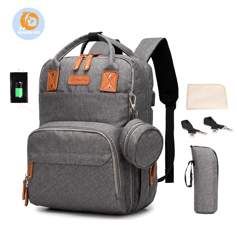 
Personalized customized quilted baby diaper bags nursing mother new baby diaper bag maternity multifunction mom baby backpack 