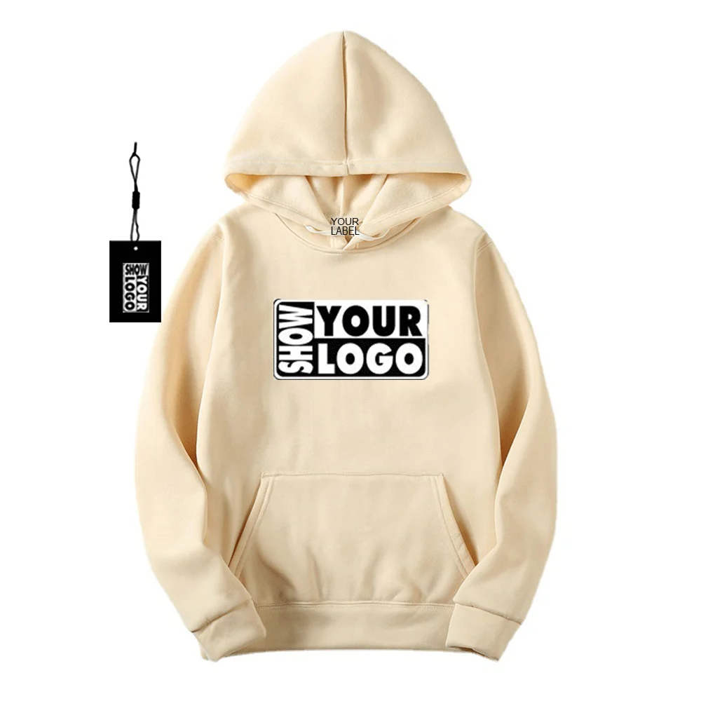 Amazon Free Shipping cheap hoodies custom logo fleece hooded sweatshirts wholesale script outline pullover hoodie (1600333111312)