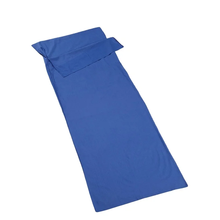 Ultra-Lightweight Mummy Style Extra Wide Polyester Cotton Sleeping Bag Liner Comfortable Adults Single Use-for Travel Hotel Stay