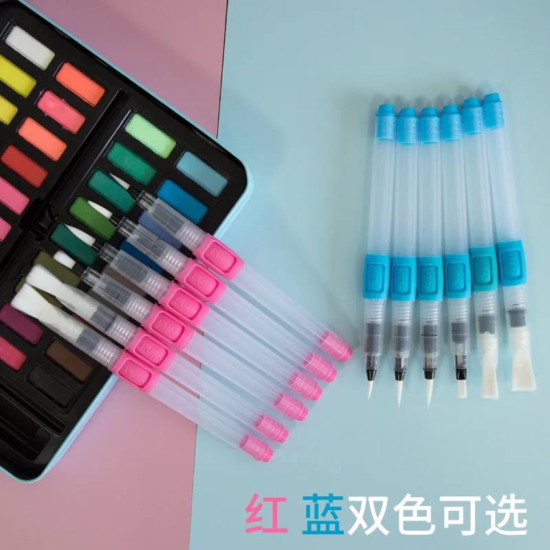 BESTLINE Water Supply Brush Pen Solid watercolor fountain pen Irrigation painting brush tip flat head pen with Soft Nylon hair
