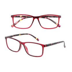 Vintage Cheap Reading Glasses Custom  Anti Blue Light Retro TR90 Men Women Glasses Acetate Thin Square Reading