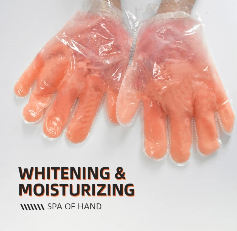 OEM Custom Lemon Paraffin Wax Hand Mask Anti Aging Beauty Peeling Skin Care Paraffin Wax Glove