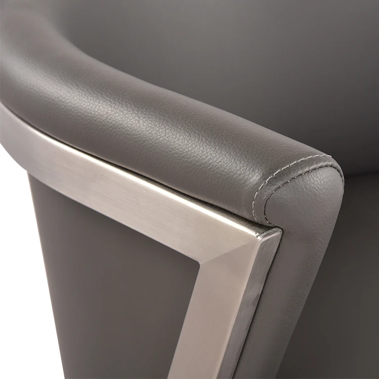 Factory Supplying sillas de barra Adjustable kitchen Reinforcing Bar High Chairs With Back