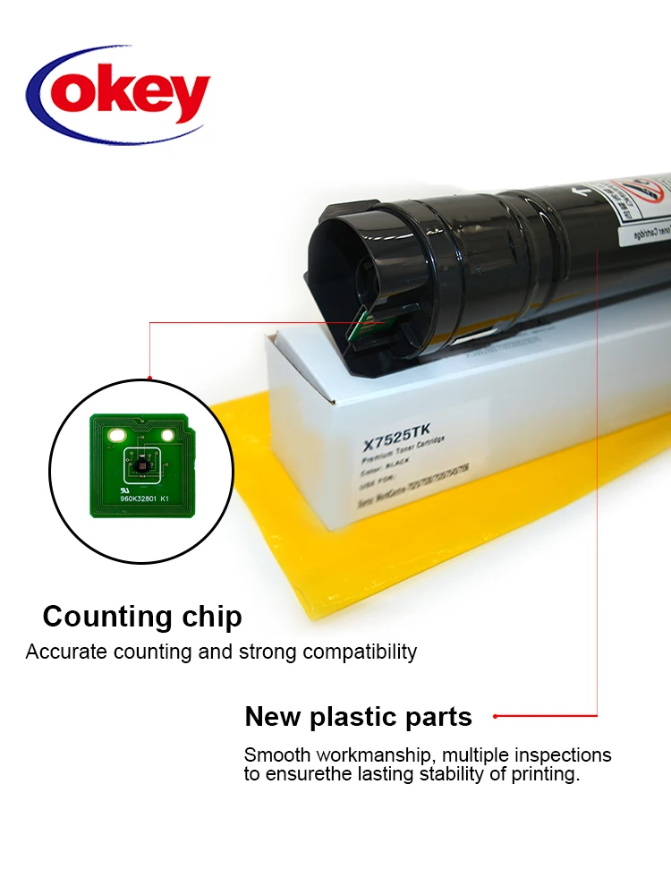 WC7855 Reset Toner Chip For Xerox 7525 7530 7535 7545 7556 7825 7830 7835 7845 7855 7970 C8030 C8035 C8045 C8055 C8070