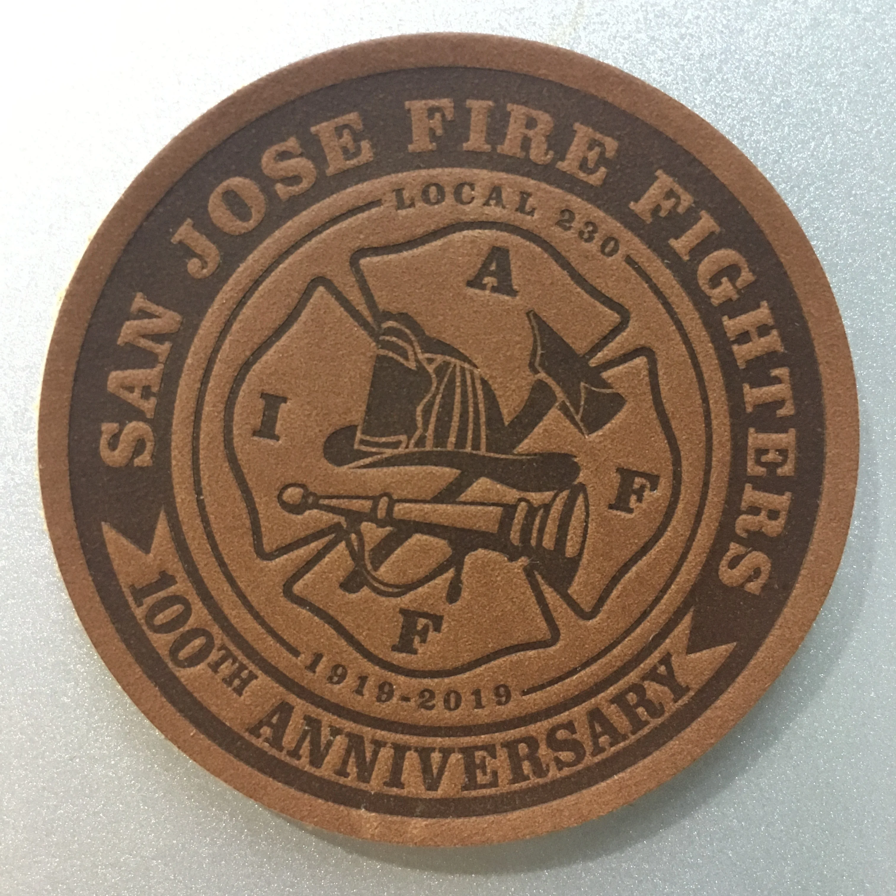 Custom Logo printed Leather Patches labels  leather badge