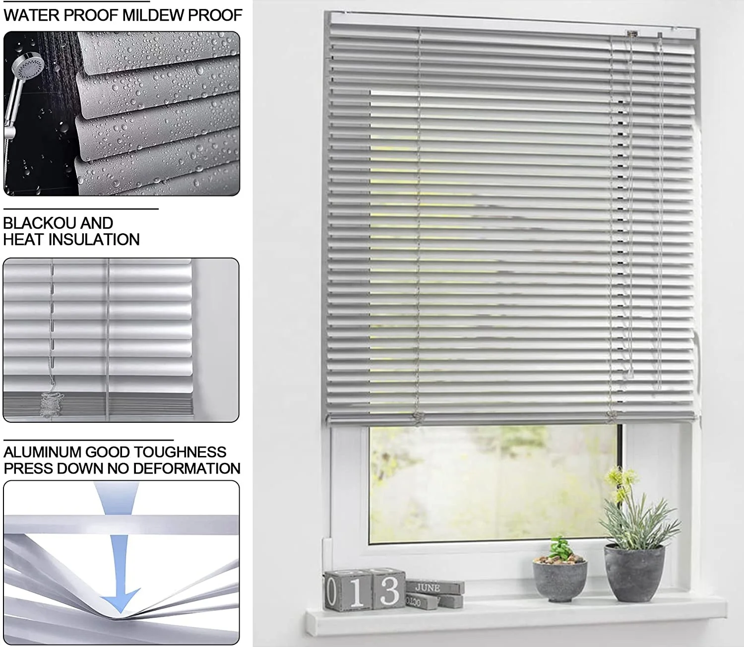 2022 Hot Selling Aluminium Venetian Blinds Glare Protection Vertical Wall Ceiling Mounting Aluminium Shutters