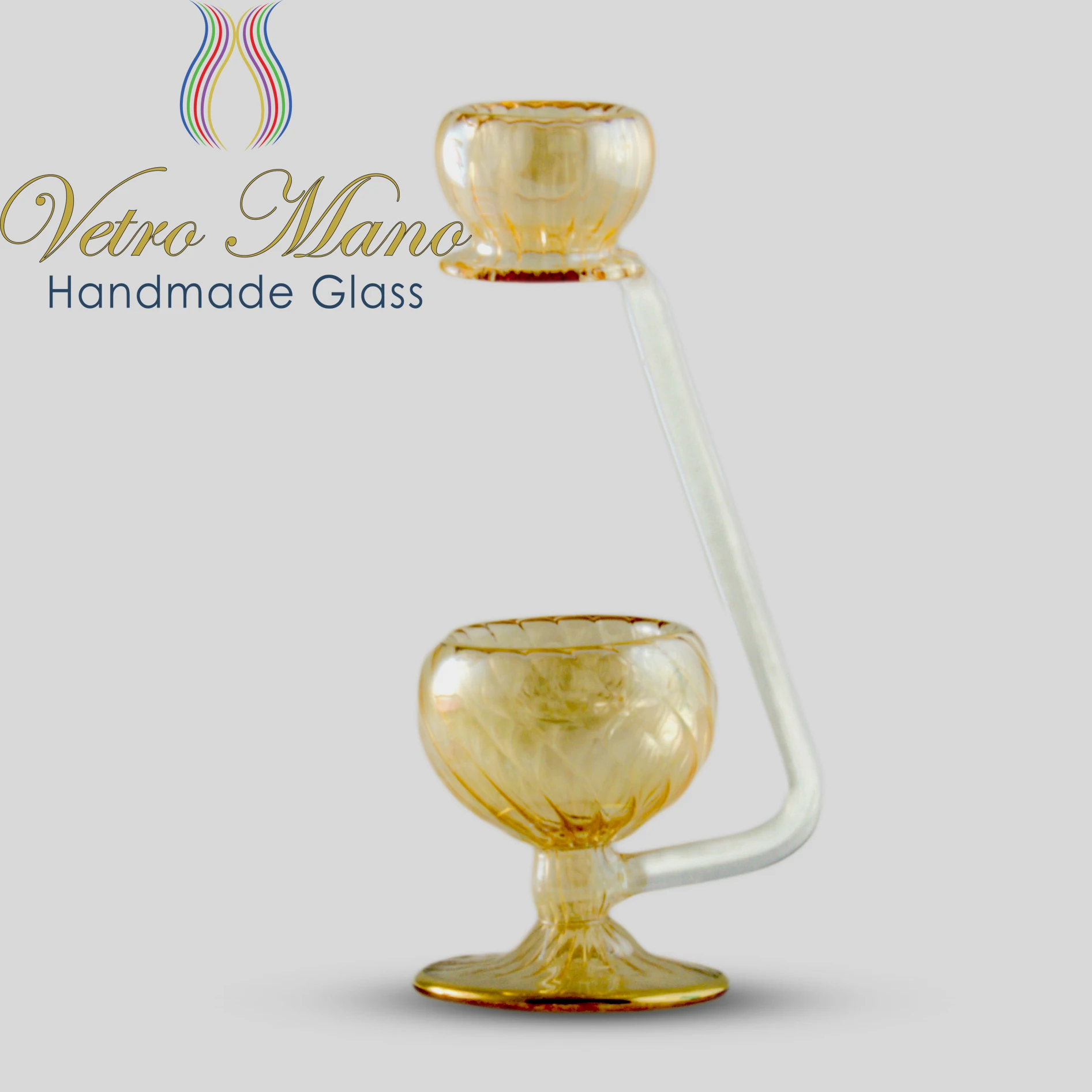 Egyptian Handmade Glass Essential Oil and incense Burner