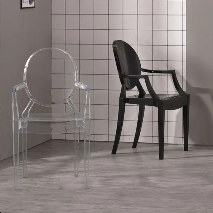 Chair PC Home Furniture Crystal Clear Dining Chair Transparent High Quality Hot Sale Luxury Plastic Dining Room Furniture Modern