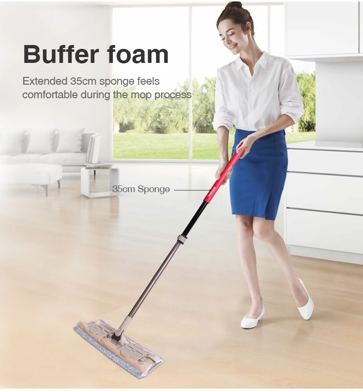 E1 Plastic Rotating Handles And Spin Mop With Microfiber