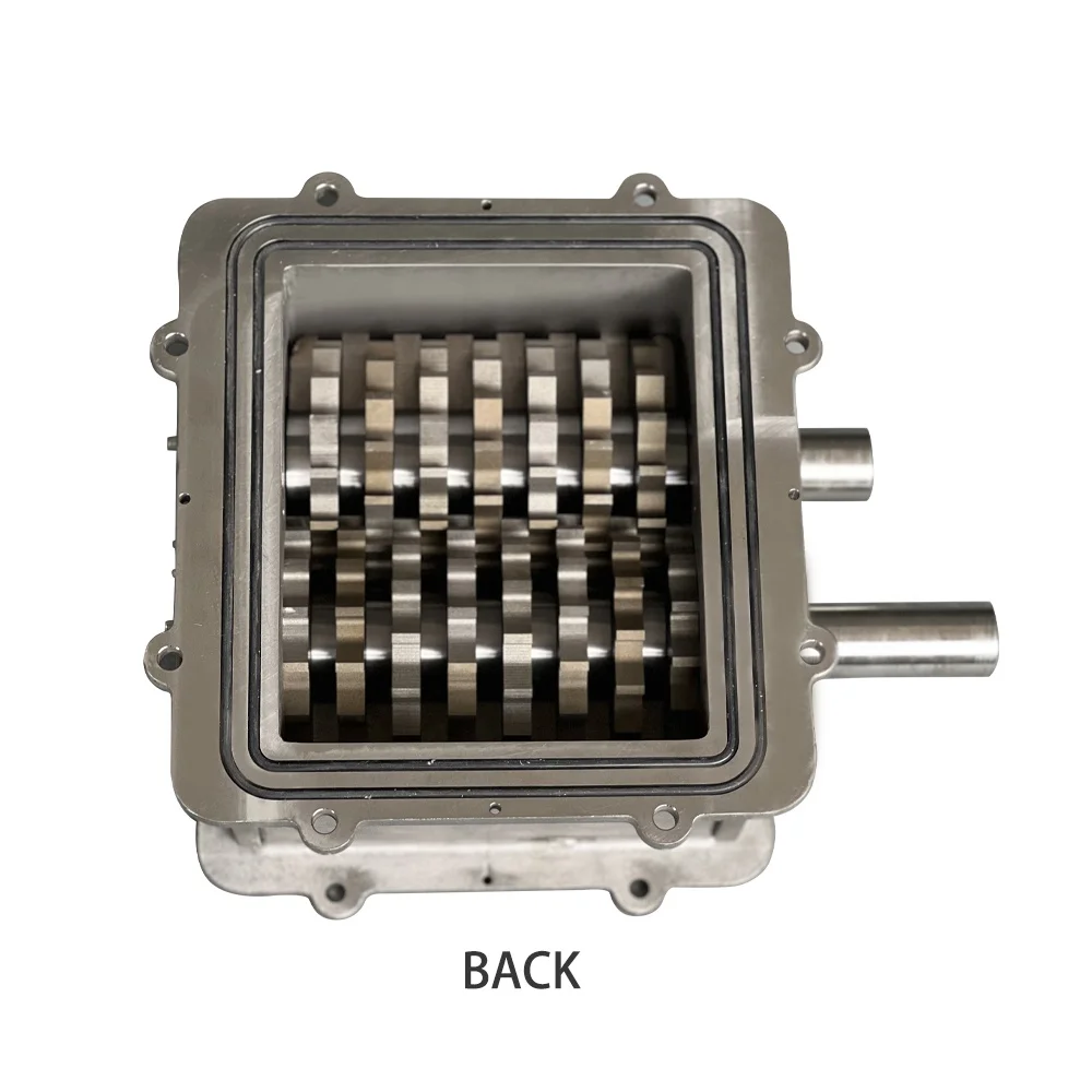 Household Double Shaft Shredder Feeding Chamber Box Price/Mini Shredding Shredder Chassis with a Set of Blades