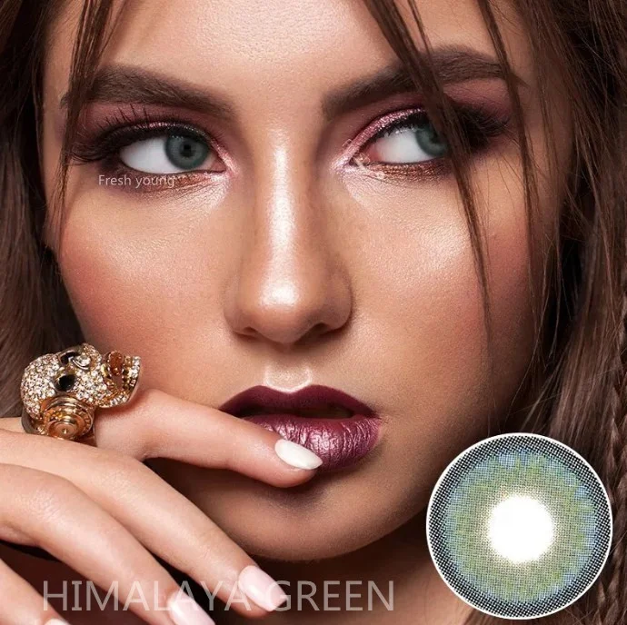 Fresh young  Contacts Lenses Eye Color Lens HIMALAYA Yearly Cosmetic Contact Lenses Colored Lenses for Eyes