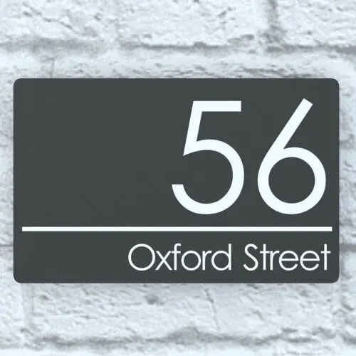 Modern House Number Plaques Composite Aluminium Signs Door Plaque Numbers