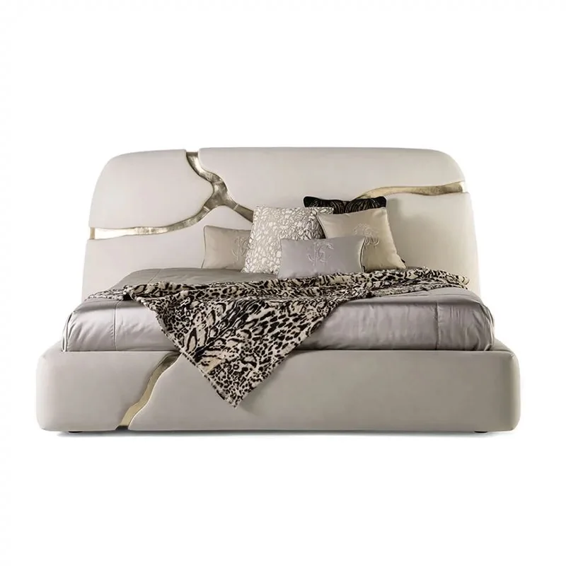 Manufacturer Custom Made Modern Luxury High-end Style Queen Bed Bedroom Furniture Bed Set