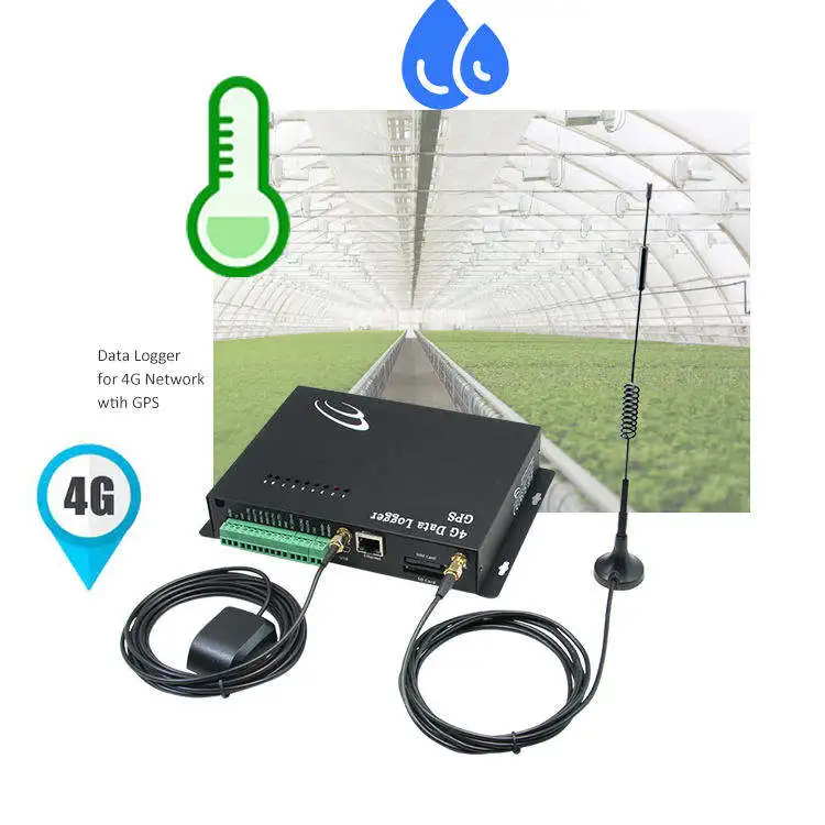 4G Ethernet GPS Data Collector real time temperatura ethernet data acquisition module gprs data logger gps tracking device