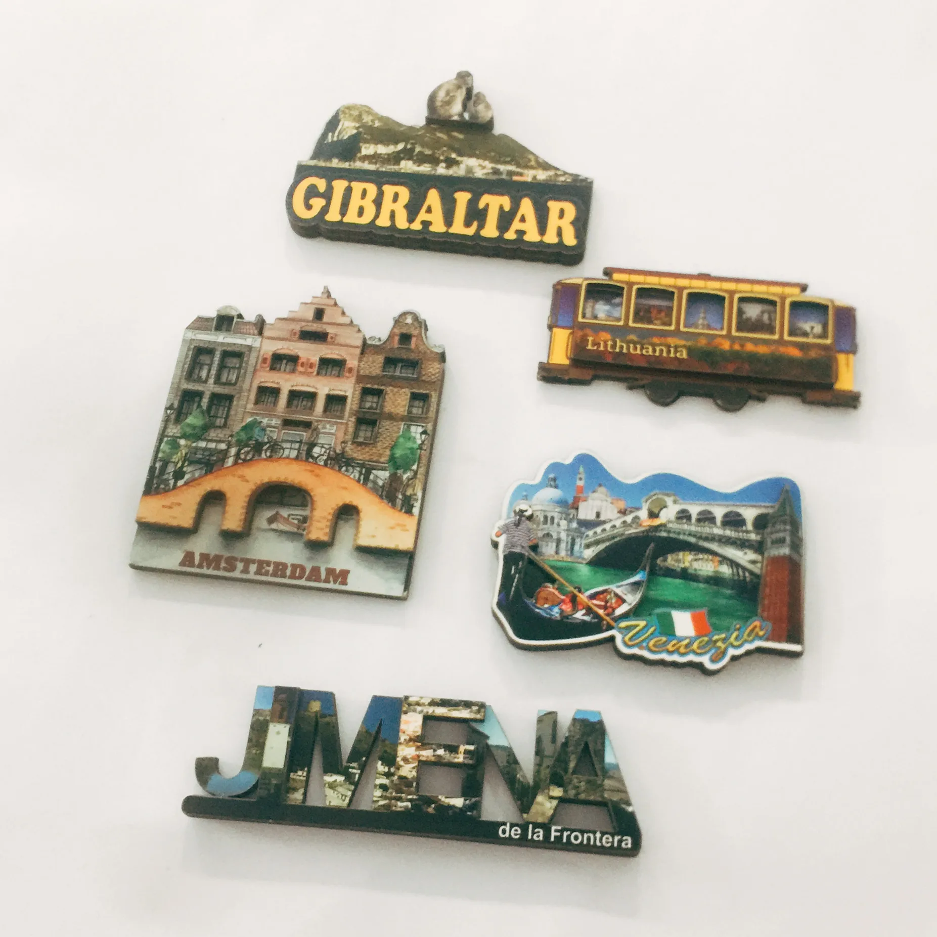 XS ltd Factory Supplier Products Customized Souvenirs Promotional Wooden alphabet 3D Letters Fridge Magnet countries