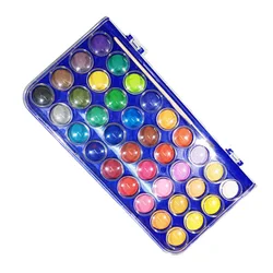 Free sample 36colours paint set kids cake water color painting pigment art supplies for wholesale
