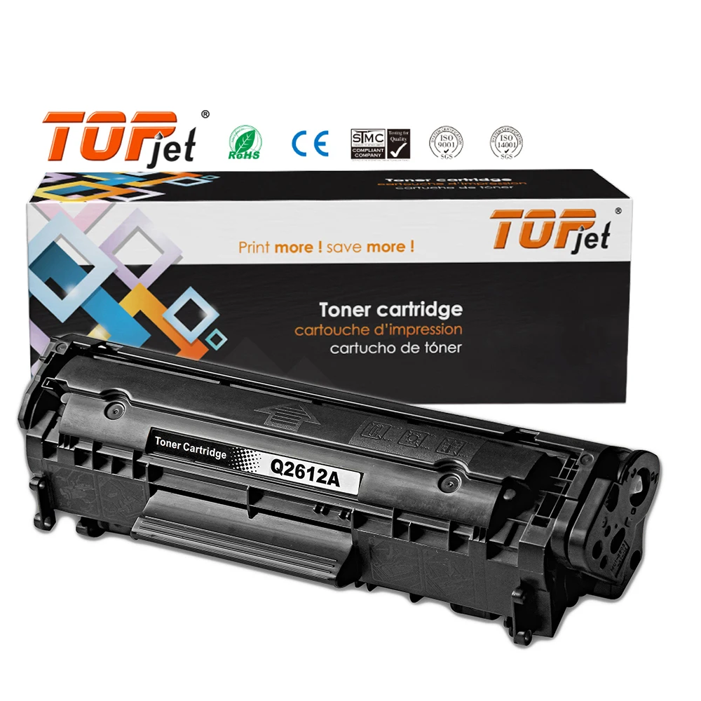 Topjet 12A 17A 26A 85A 59A 106A 05A 36A 79A 83A 35A 55A 78A 80A 76A 30A Compatible Toner Cartridge For HP Laser Printer