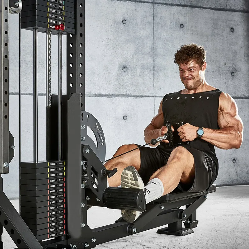 Functional Trainer Cable  Plate Loaded Lat Pulldown  Low Row Machine  For Power Weightlifting