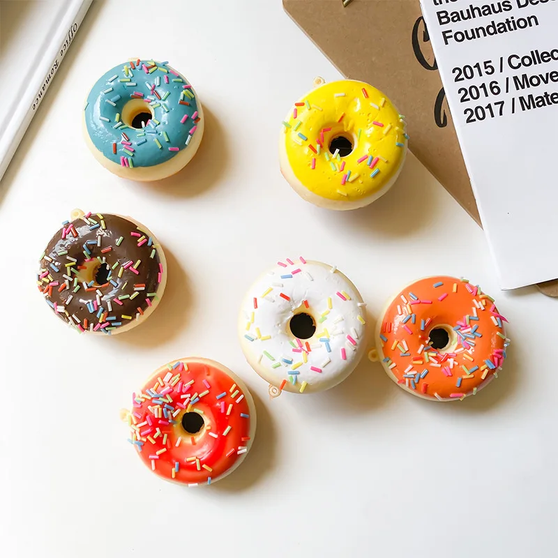 Creative doughnut cake dessert cell phone folding finger cell phone stand