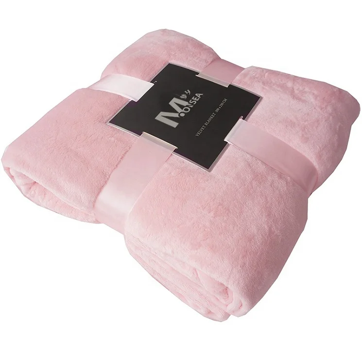 Чрезвычайно мягкое однотонное простое мексиканское Флисовое одеяло в европейском стиле