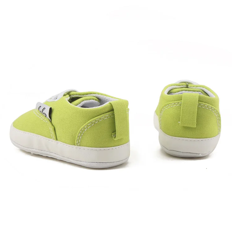 
Wholesale princess light soft manufacturer candy color sports green natural prewalker baby casual shoes 