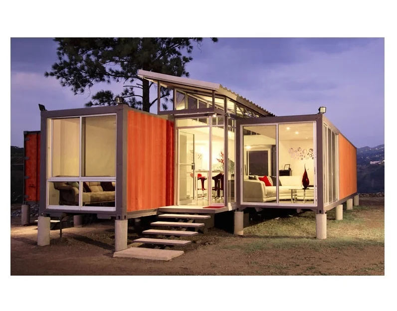 3 Bedroom Prefab House Villa Design Portable Living Container House Flat Pack Homes