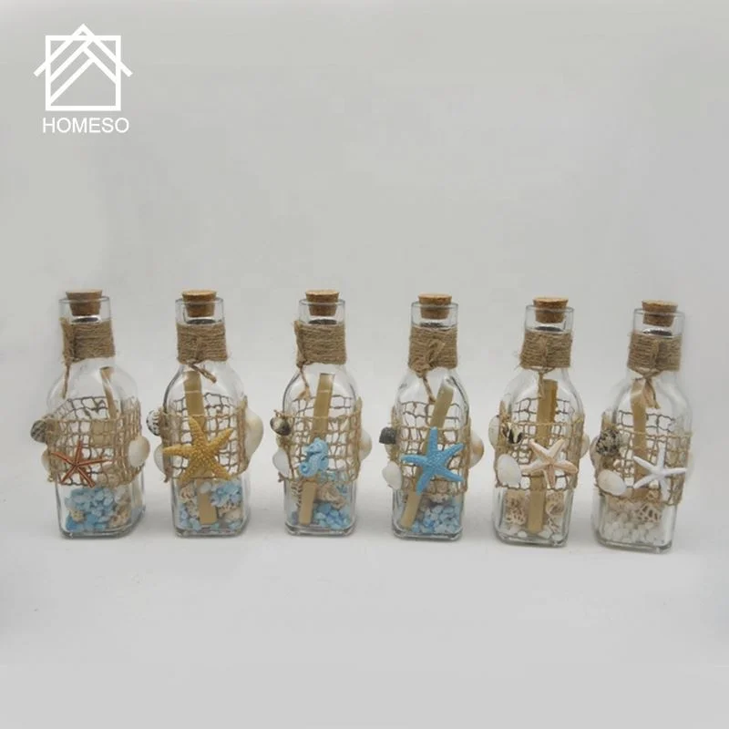 10ml Mini Glass Bottles With Cork Transparent Clear Tiny Empty Glass 10cc Vial Jars Company Logo Printed Customized Bottles Jars